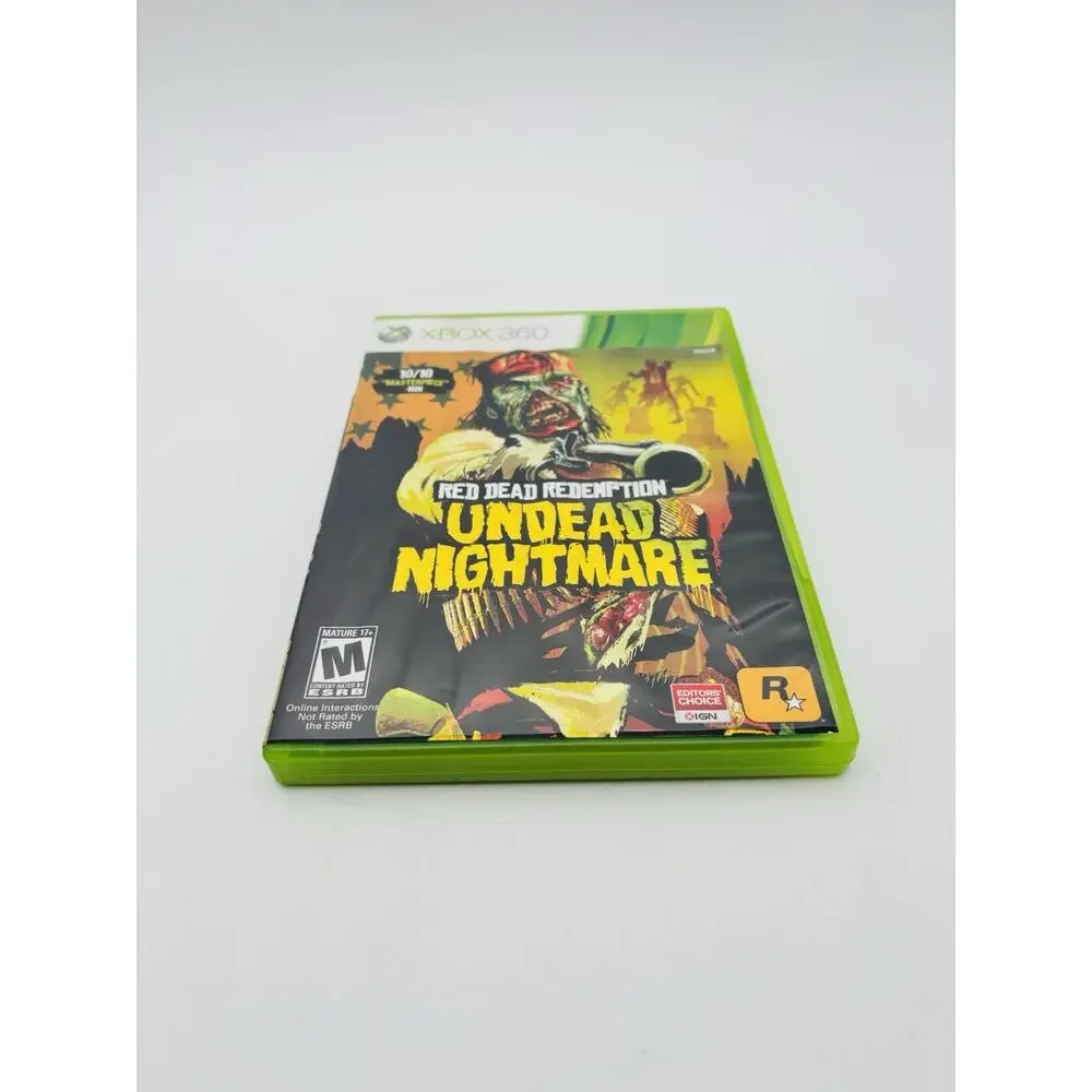 Red Dead Redemption Undead Nightmare Xbox 360 Complete CIB w/Map Tested Works